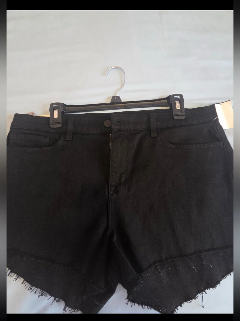 L'Agence shorts Audrey mid rise cutoff  denim black size 31